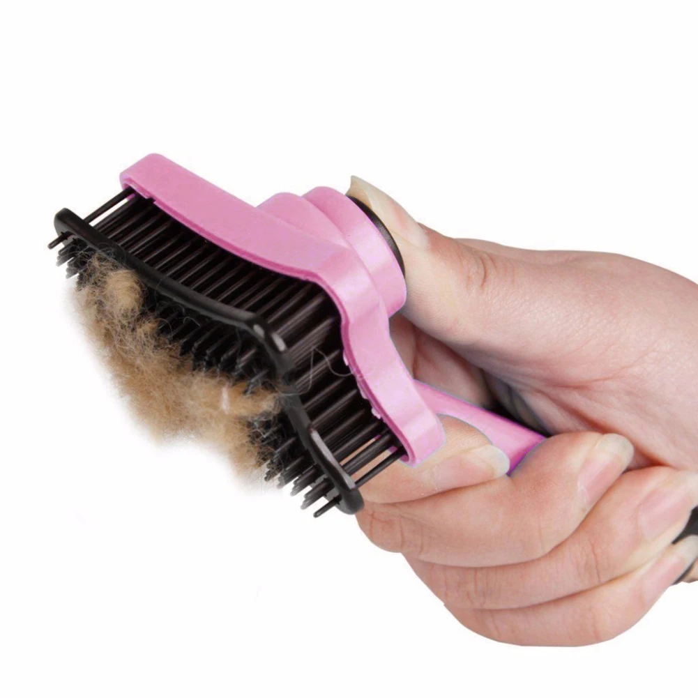 Щетка для домашних животных волос Меховой триммер для Стрижки гребень для ухода кисти инструменты-розовый