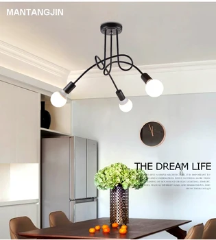 

Vintage Ceiling Lights Ceiling Lighting Black Creative Personality Ceiling Lamps Fixtures Living Room Luminaria Lustre