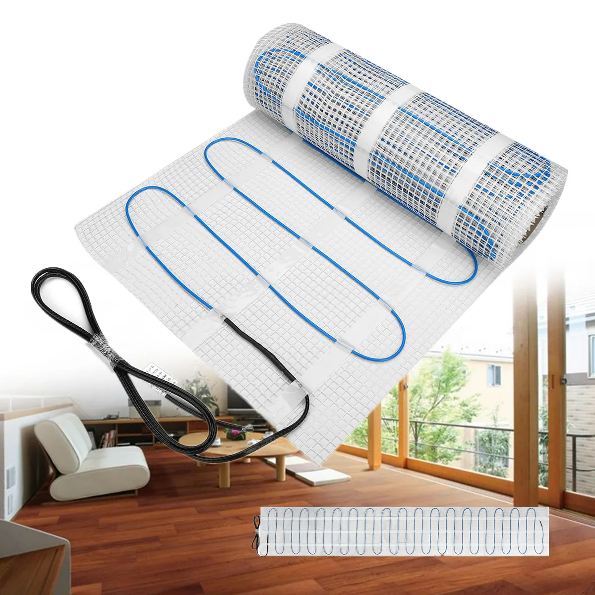 Underfloor Heating Mat Dual Core Electric Film 150w 220V Floor Tile