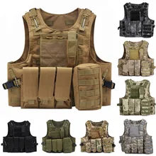 Тактический Жилет Molle военный армейский страйкбол боевой штурмовой плиты Перевозчик CS открытый жилет охотничий жилет