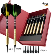 Заводская цена 6 шт./кор. 16 г Дартс для электронного дартс Крытый спортивный Dart иглы для спортивные игры Высокое end подарочной коробке