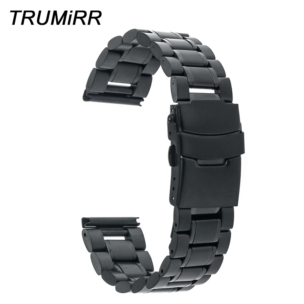 Cinturino in Acciaio Inox 16mm 18mm 20mm 22mm 24mm per Casio Donne Degli  Uomini Della Vigilanza Della Fascia Da Polso cinghia di Chiusura di  Sicurezza Nero Del Braccialetto D'argento|watch brother|watch band link