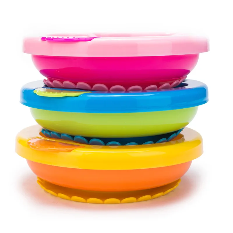 

Baby Insulation Eating Snack Bowl With Sucker Anti-overturn Non Slip Placemat Kids Infant Tableware Dining Dish
