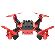Building Blocks RC Drone with Camera 6 Channel RC Assembling DIY Blocks Quadcopter Building Brick Helicopter Toy for Kid
