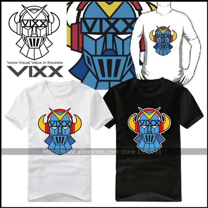 KPOP vixx super hero Ravi N Leo Ken Hyuk Hongbin футболка с короткими рукавами и логотипом того же