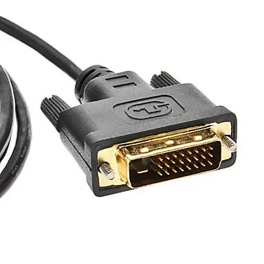 Микро кабель HDMI-DVI высокое качество 3 фута 1 м, 1,8 м DVI-D 24+ 1 DVI кабель папа-папа для монитора ТВ