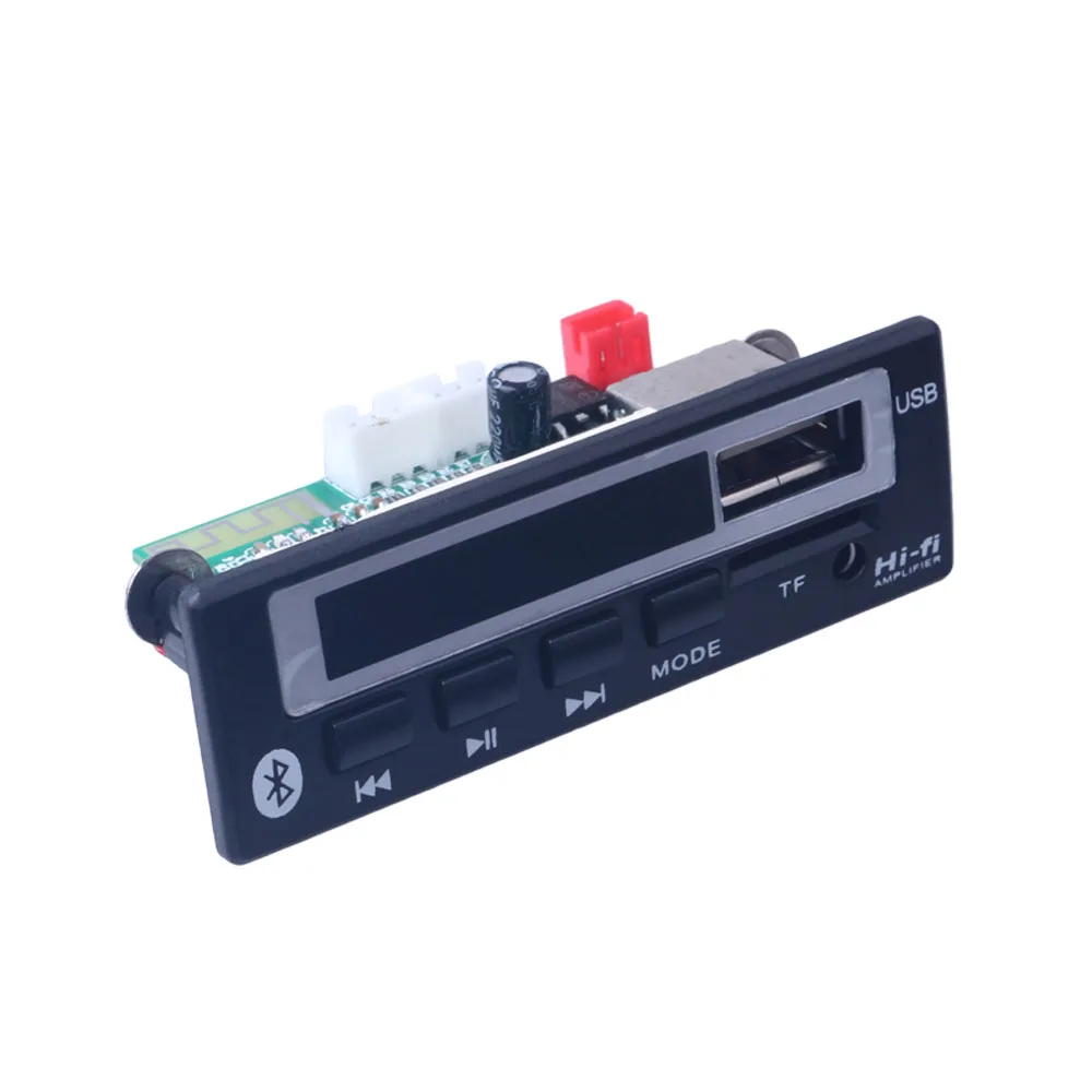 Elistooop автомобильный аудио USB TF FM модуль беспроводной Bluetooth радио 5 в 12 В MP3 WMA