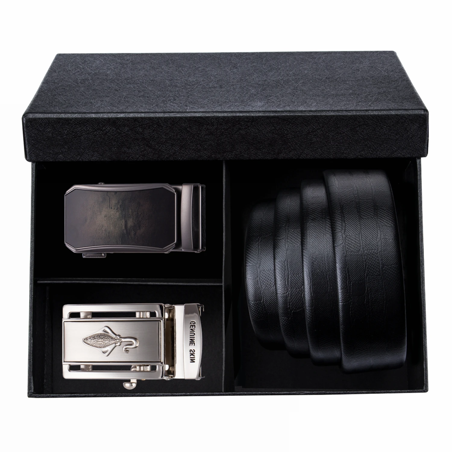 Barry. Wang новый дизайнерский 110 см-160 см мужской ремень набор в черную подарочную коробку из натуральной кожи роскошный ремень для мужчин