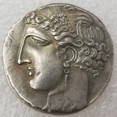 Greek coin replica wanderer silver plated coin numismatic foreign coin antique