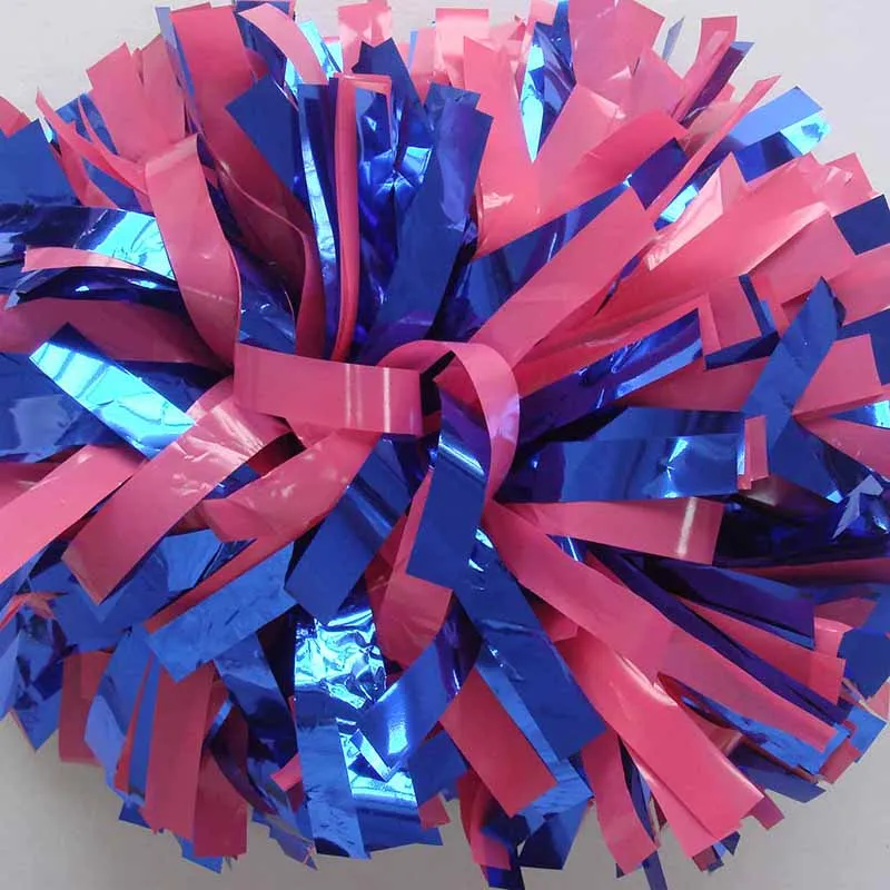 1 шт., никогда не выцветает группа поддержки pom Poms " 180 г с ручкой в виде летучей мыши металлические Смешанные Пластиковые Competion Poms, индивидуальный цвет, высокое качество