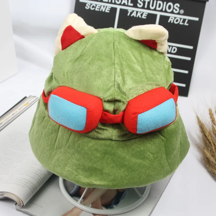 Swift Scout Timor Teemo's Hat Men Women LOL Merchandise side Cosplay Party Warm Hat Army Green Cap cosplay hats