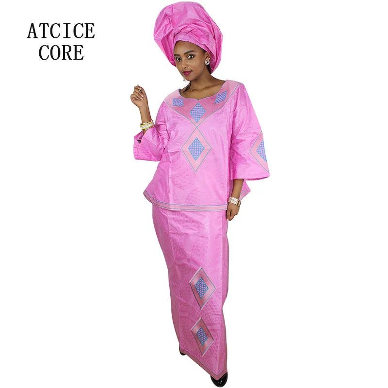 Африканские платья для женщин Новые африканские Базен riche африканская вышивка дизайн платья DP188