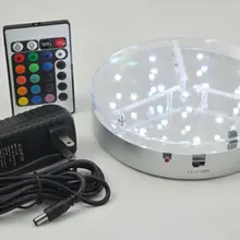 Хэллоуин украшения Распродажа супер качество горячие продажи 2 шт./лот Rgb 6 дюймов светодиодная база для Свадебные Декорации канделябр