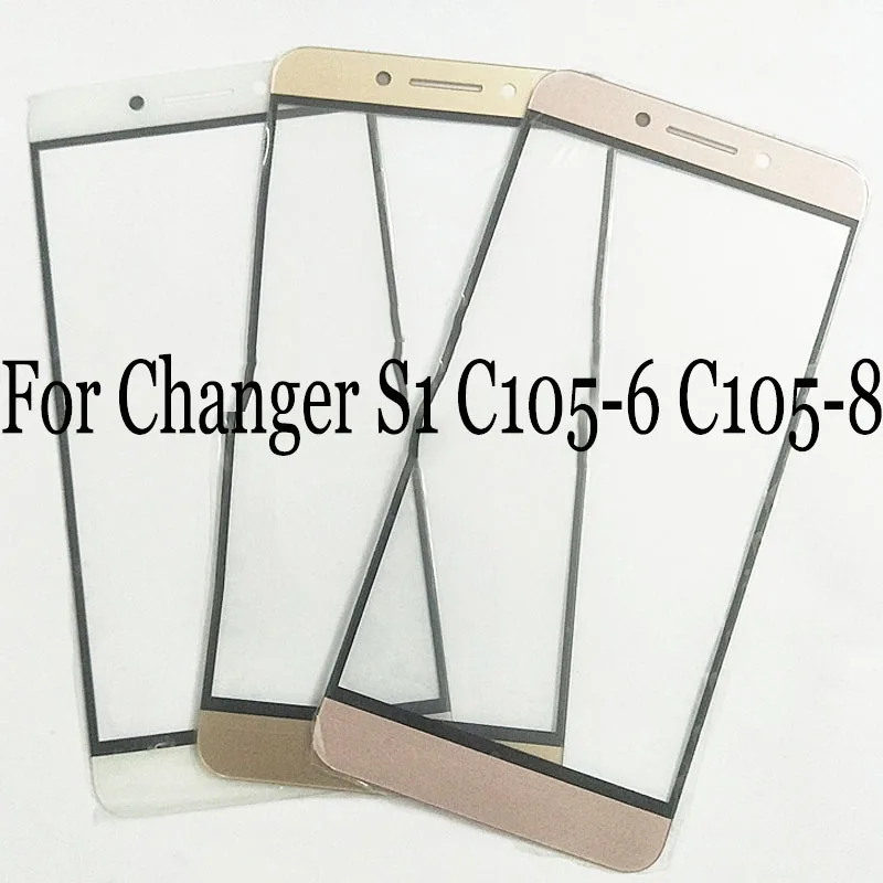 

A+quality For LeTV Coolpad Changer S1 S 1 TouchScreen Digitizer C105-6 C105-8 Touch Screen Glass panel Without Flex Cable C105