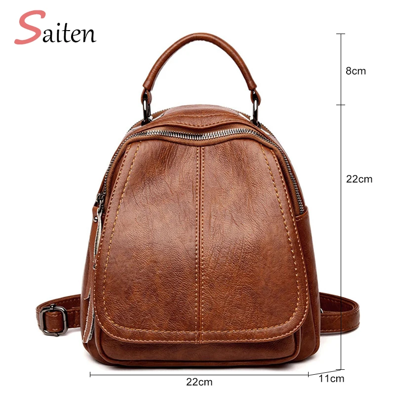 

New Arrivals PU Leather Women Small Backpacks High Quality Leather Female Shoulder Bags for Girls Travel Bags Leisure Backpacks