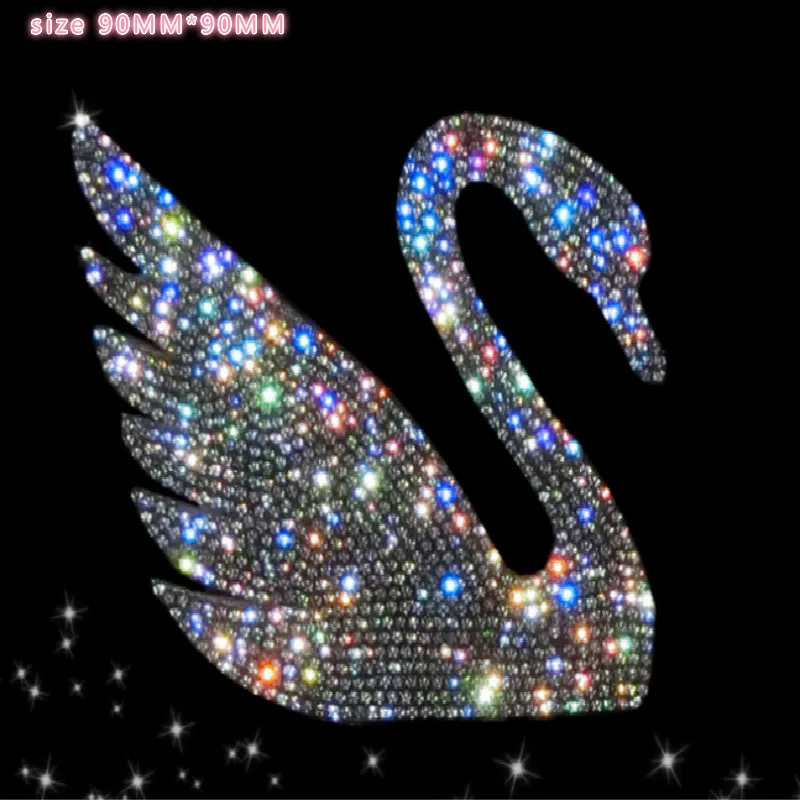 

DIY 3D swan butterfly style artificial crystal motorcycle sticker motorcycle stickers scooter free shipping