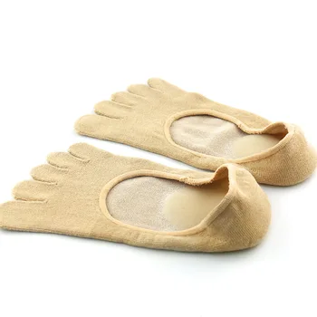 

Gel Anti-Cracking Socks Moisturizing Anti-Cracking Invisible Socks Anti-Foot Cracking Five-Toed Boat Socks Breathable