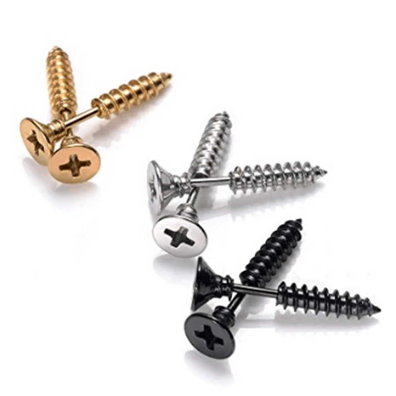 1Pair-Punk-Newest-Hot-Sale-fashion-personality-black-screw-silver-earrings-Hot-stud-earring-male-stainless(4)