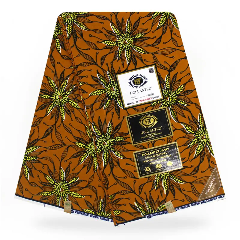 Африканская восковая ткань africanTEX восковая печатная ткань хлопчатобумажная африканская Ткань 6 ярдов H18012501