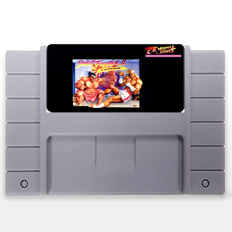 

Street Fighter II Turbo 16 bit NTSC Big Gray Game Card For USA Version Game Player