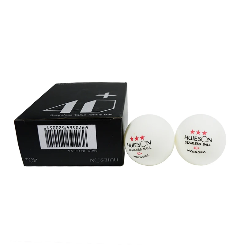 Huieson 6 قطعة/صندوق سلس البلاستيك تنس طاولة كرات ABS جديد المواد بولي كرة بينغ بونغ 40 + 2.8g الجدول التدريب كرات 2 الألوان