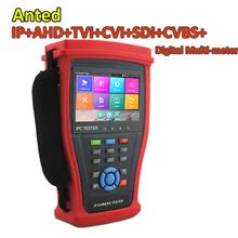 Портативный Onvif 4,3 дюймов IP+ AHD+ CVI+ TVI+ SDI cctv безопасности видео тестер с HDMI вход Цифровой мультиметер H.265 4 K быстрое Onvif, Wi-Fi