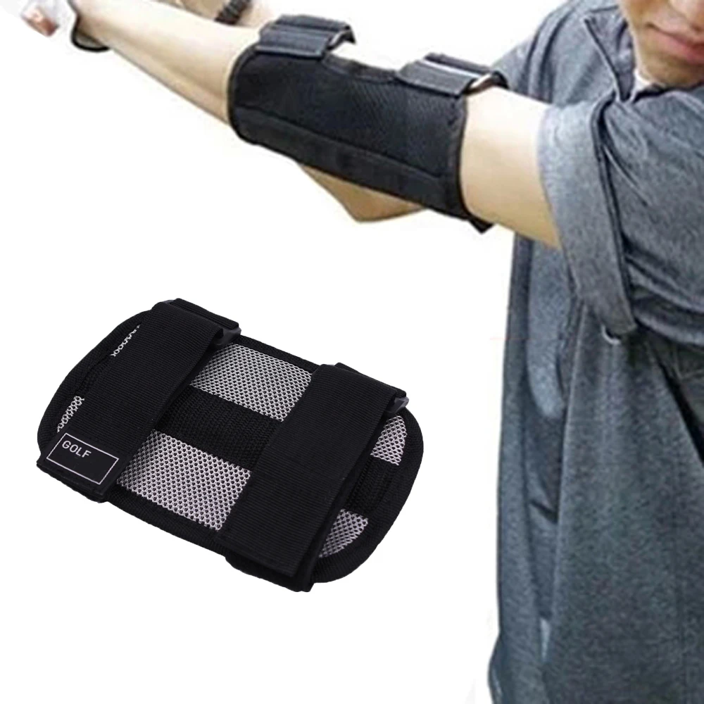 Golf Elbow Brace Arc Corrector Swing Training Straight Practice Golf Swing Training Aids Arm Bending Alarm Golf Training