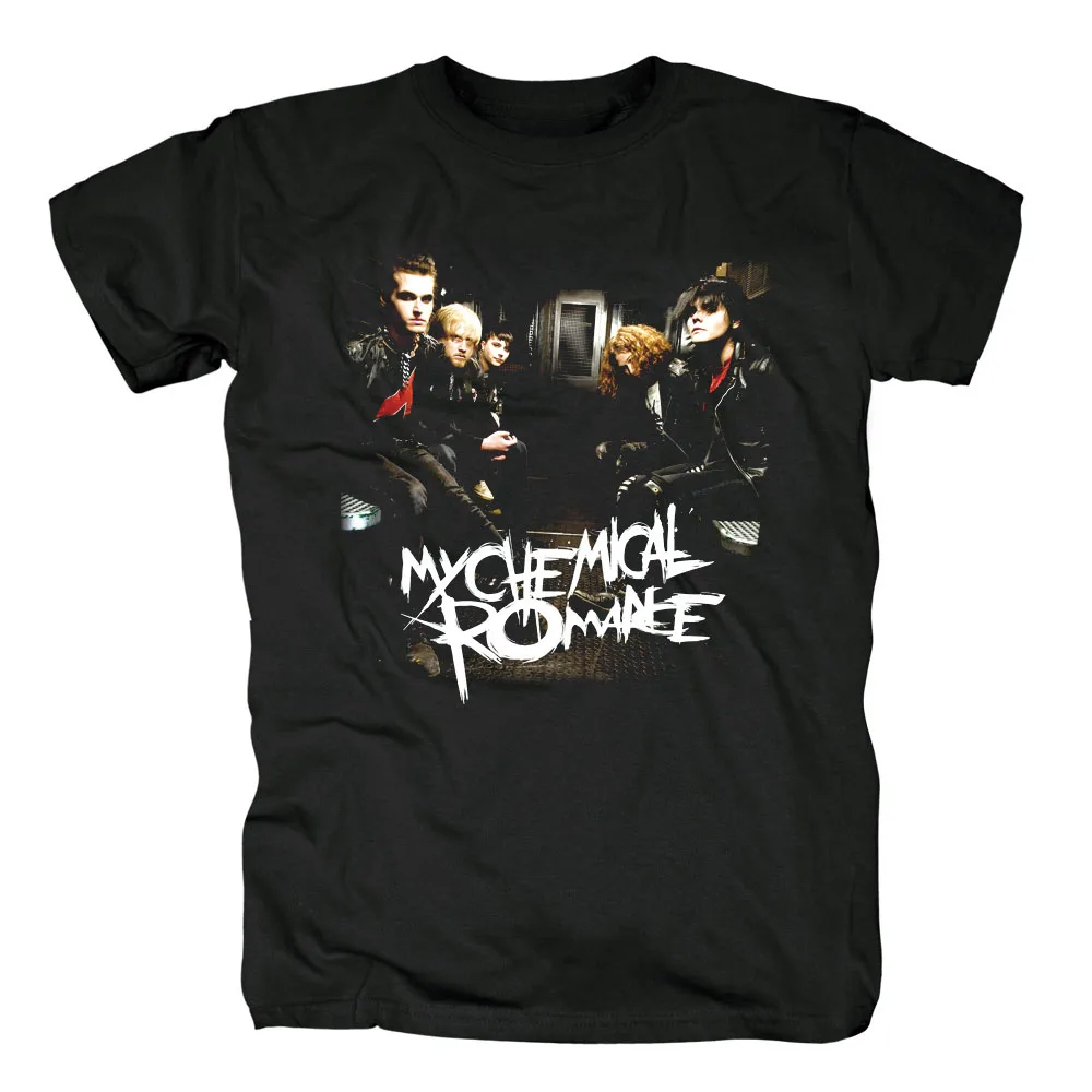 

Bloodhoof Free shipping MY CHEMICAL ROMANCE EMO POP PUNK ROCK BAND THE BLACK NEW T SHIRT Asian Size