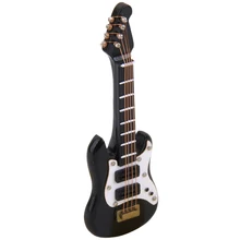 Новинка Горячая Распродажа 1/12 миниатюрный музыкальный инструмент для кукольного домика черный E гитара для детей