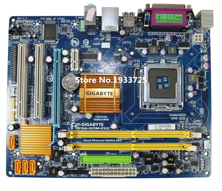 High quality Desktop Motherboard for GA-G31M-ES2C fully tested&working perfect g41 775 needle fully integrated motherboard 775u ddr3 100% tested perfect quality