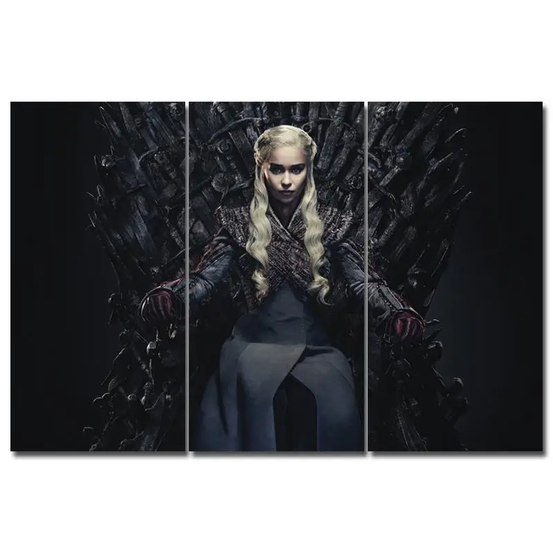 

Game of Thrones Movie Poster Paper Home Decor Painting Wall Art canvas print and pictures for Bar Cafe Living Room Bedroom frame