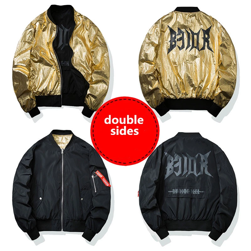 double sides zipper Jacket men fashion hip hop streetwear punk style jackets baseball reflective top coat plus size double sides zipper Jacket men fashion hip hop streetwear punk style jackets baseball reflective top coat plus size
