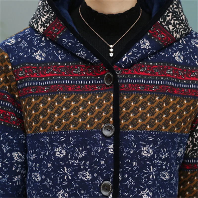 Куртка женская зимняя из хлопка с капюшоном и принтом|cotton jacket|women cotton jackethooded coat |