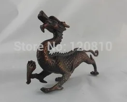 

Chinese red copper four spirit beast "statue - Tsing lung ss 035