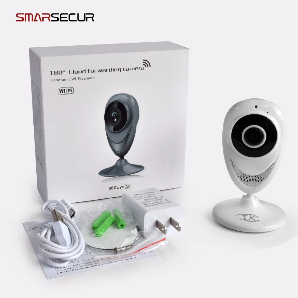 

Smarsecur Wifi Infrared Night Vision 180 Degree HD Micro Cam Motion Detection Camcorder Recorder