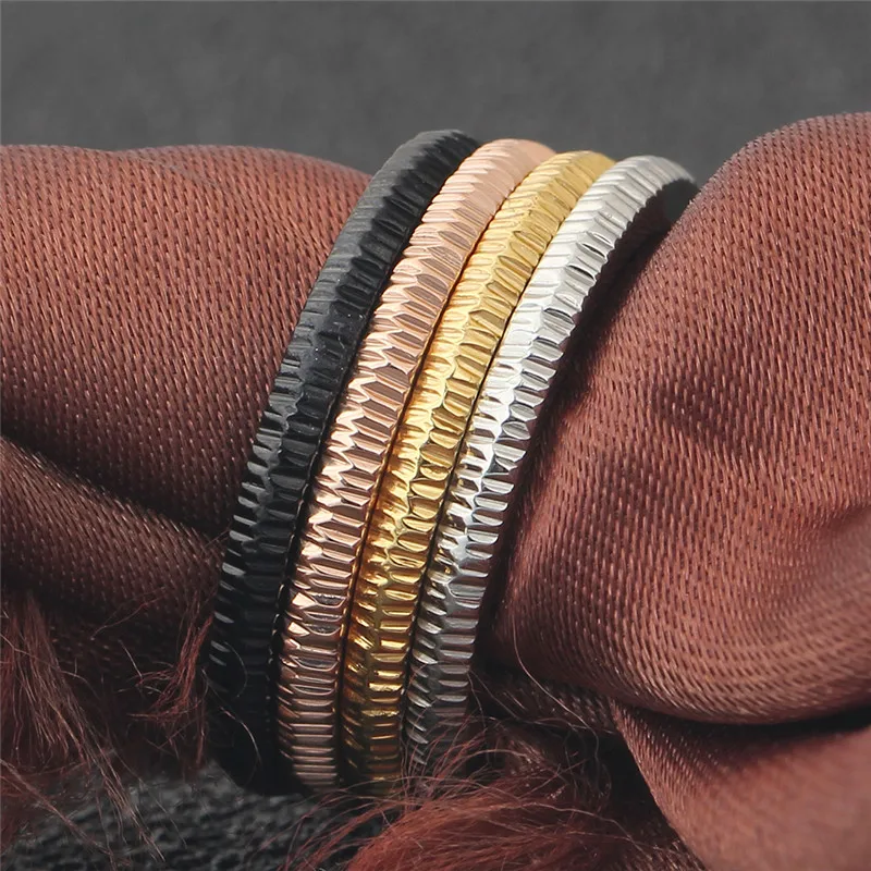 Modyle 2018 New Wedding Band Rings Set For Men/Women Classic Jewelry Four Colors Stainless steel Rings