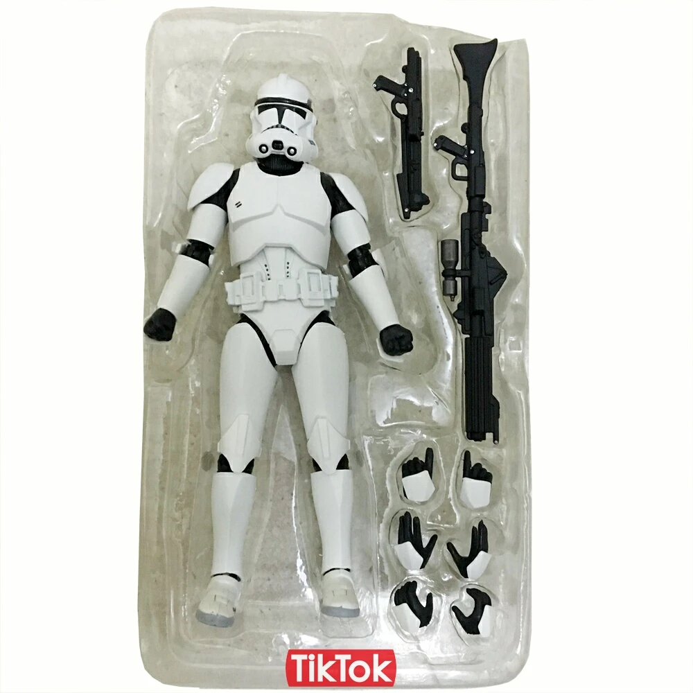 Звездные войны Клон Trooper Phase I II мультяшная игрушка фигурка Модель Кукла