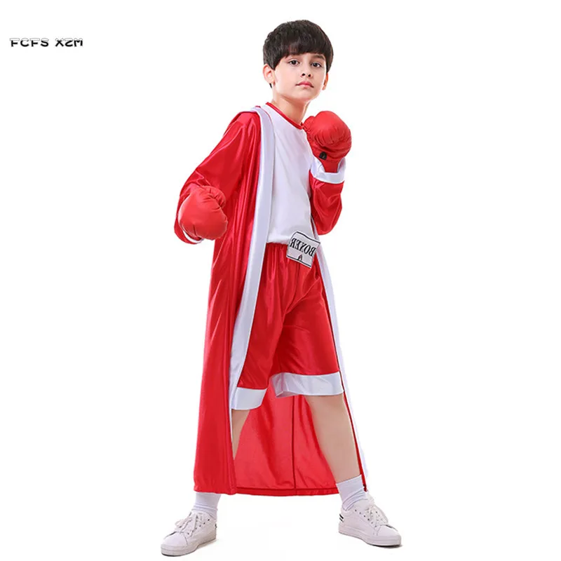 Halloween Costumes For Boys Sportswear Boxer Suit Uniforms Cosplay
