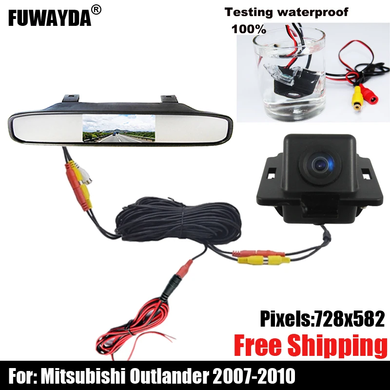 

free shipping!!! SONY CCD Chip Special Car Rear View Reverse Mirror Image With Guide Line CAMERA for MITSUBISHI OUTLANDER