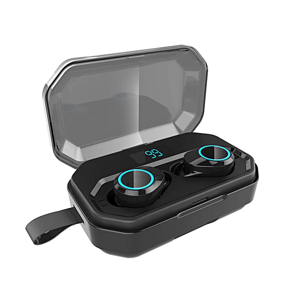 

Earphone bluetooth Stereo Earphone Waterproof TWS Wireless earphone with 3000mAh Charging Box Mini HIFI Sound Earphones Sports