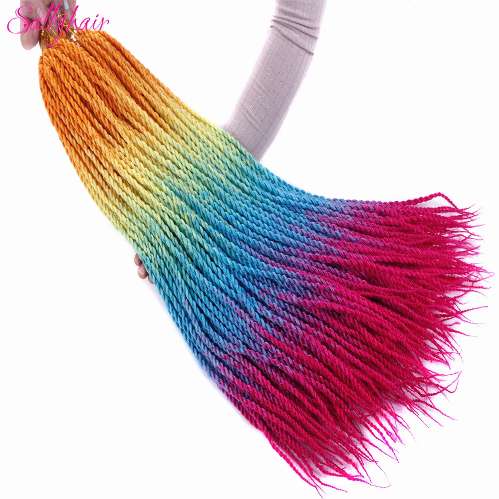 Ombre Color Senegal Twist Braids Crochet Braids Hair Extensions (42)_