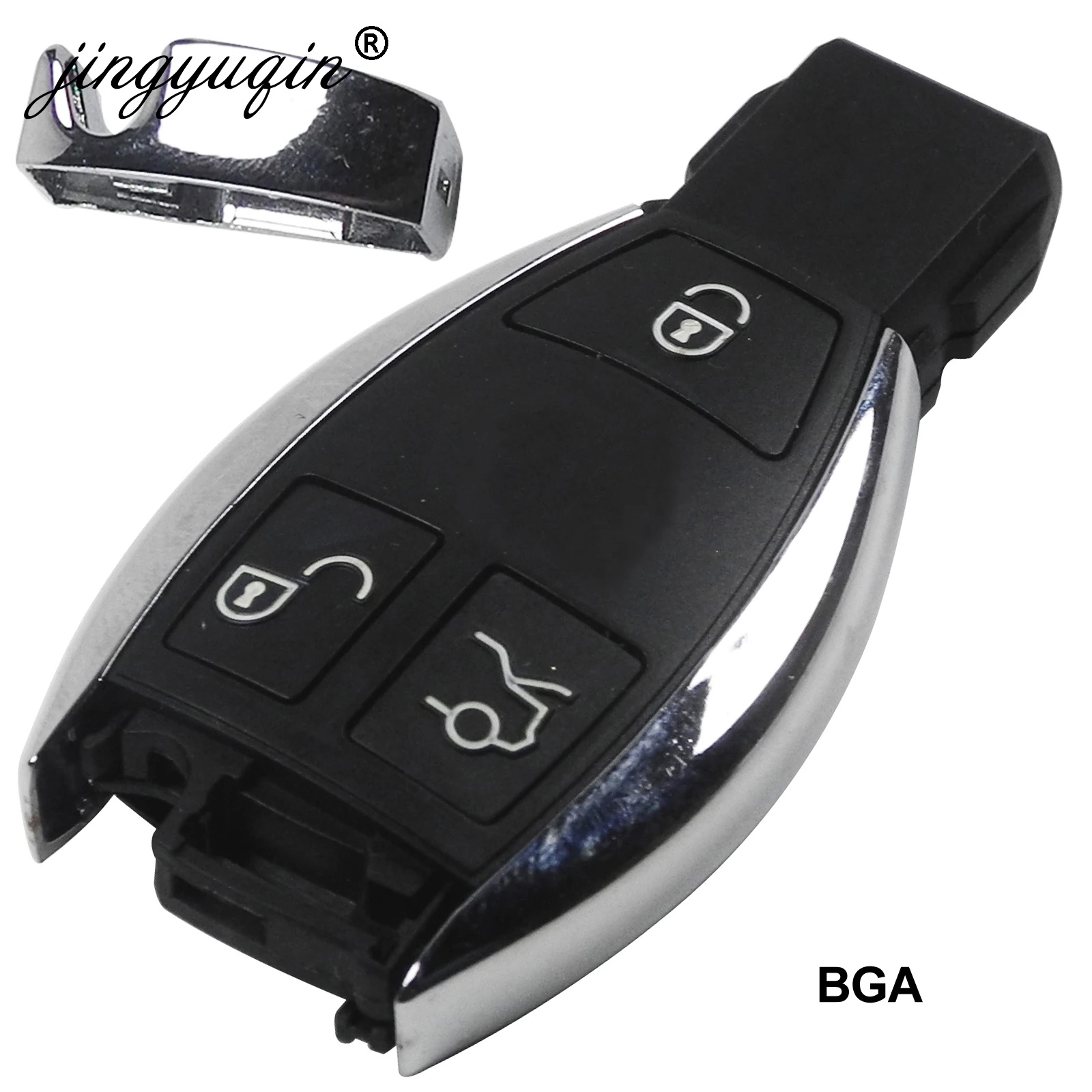 jingyuqin 2/3/4 Buttons Smart Remote Car Key Shell For Mercedes Benz BGA NEC C E R S CL GL SL CLK SLK Remote Key Fob