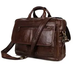 Август Пояса из натуральной кожи многофункциональный кожаная сумка для ноутбука Кофе Портфели сумки Crossbody мешок классическая сумка 7085C