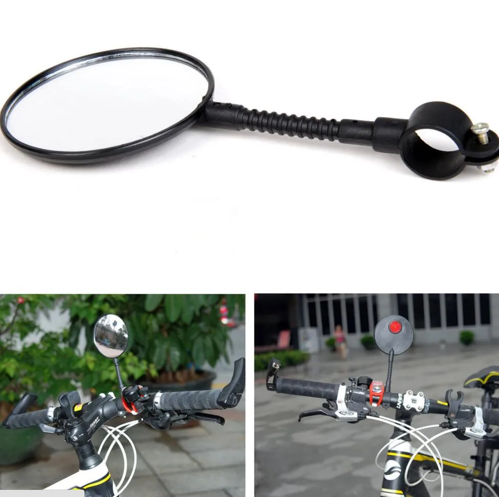 

Good deal MTB Bike Bicycle Rear View Mirror Reflective Safety Flat Mirror Cycling Accessory