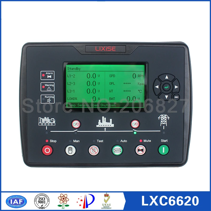 

Generator controller LXC6620 genset engine control unit