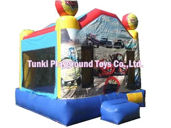 

funny inflatble clown bouncy castle red inflatable bouncer for playing