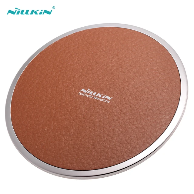 Best Offers Nillkin Qi Wireless Charger for iPhone 8 8 Plus Desktop Leather Qi Charger for iPhone X Wireless Charging Adapter Phone Charging