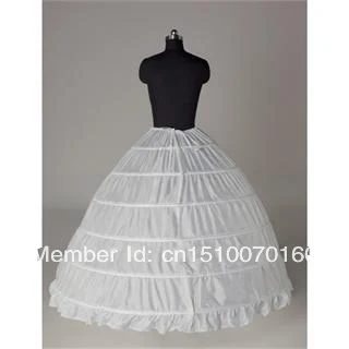 6 Hoops Свадебная Нижняя юбка для невесты кринолин нижняя юбка футбольный мяч платье