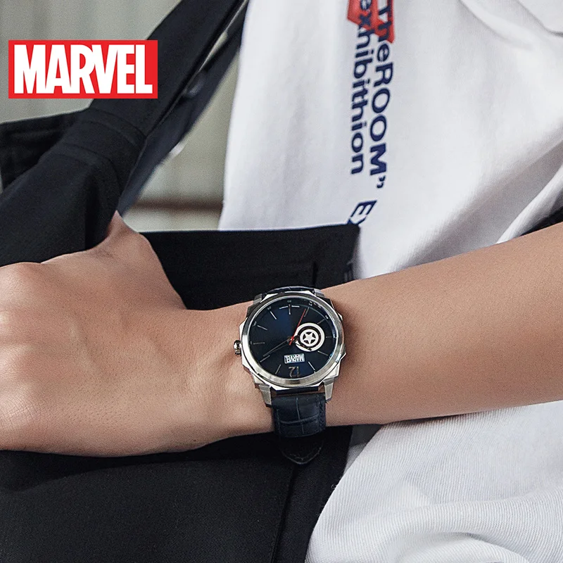 Disney официальный оригинальный Marvel Капитан Америка автоматические часы
