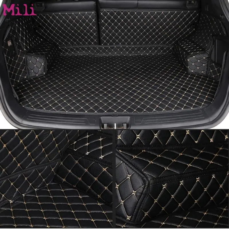 

Custom fit car trunk mat for A1 A3 A4 B6 B5 A6 C6 C7 B8 B7 A8 A8L Q3 Q5 Q7 car styling water proof car carpet cargo liner
